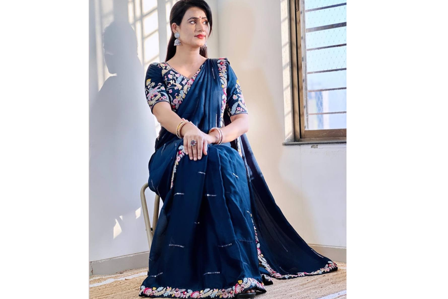 georgette and chiffon sarees